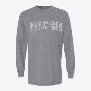 West Jefferson North Carolina Trendy Block Classic Long Sleeve T-Shirt