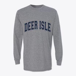 Deer Isle Maine Varsity Classic Long Sleeve T-Shirt