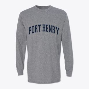 Port Henry New York Varsity Classic Long Sleeve T-Shirt