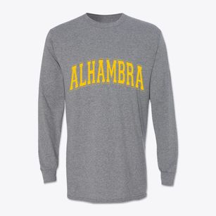 Alhambra California Varsity Classic Long Sleeve T-Shirt