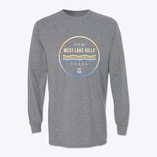 West Lake Hills Texas Color Fade Classic Long Sleeve T-Shirt
