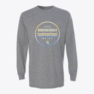 Norridgewock Maine Color Fade Classic Long Sleeve T-Shirt