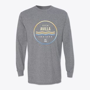 Avilla Indiana Color Fade Classic Long Sleeve T-Shirt