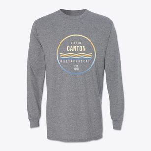 Canton Massachusetts Color Fade Classic Long Sleeve T-Shirt