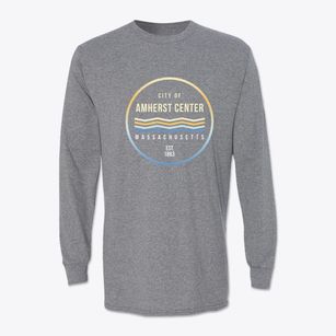 Amherst Center Massachusetts Color Fade Classic Long Sleeve T-Shirt