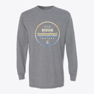 Warsaw Indiana Color Fade Classic Long Sleeve T-Shirt