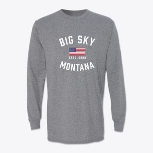 Big Sky Montana Patriot Classic Long Sleeve T-Shirt
