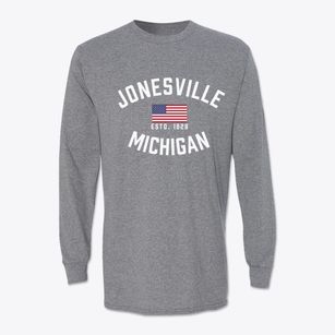 Jonesville Michigan Patriot Classic Long Sleeve T-Shirt