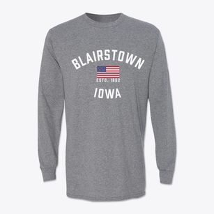 Blairstown Iowa Patriot Classic Long Sleeve T-Shirt