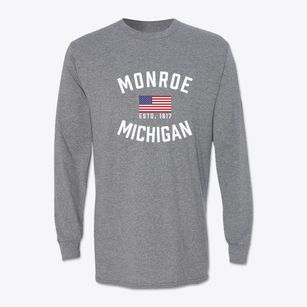 Monroe Michigan Patriot Classic Long Sleeve T-Shirt