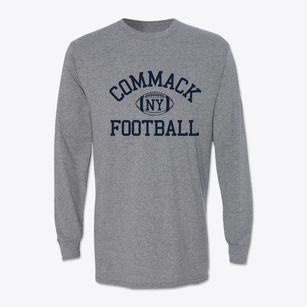 Commack New York Football Classic Long Sleeve T-Shirt