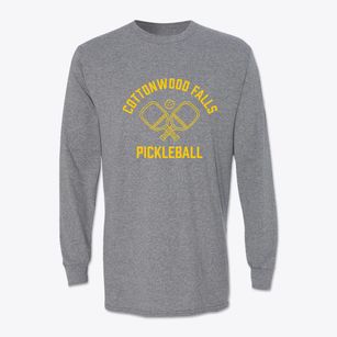 Cottonwood Falls Kansas Pickleball Classic Long Sleeve T-Shirt