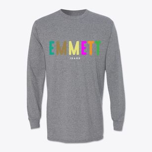 Emmett Idaho Color Pop Classic Long Sleeve T-Shirt