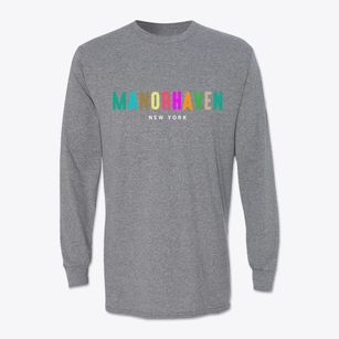 Manorhaven New York Color Pop Classic Long Sleeve T-Shirt