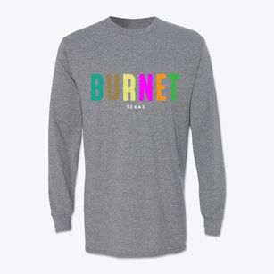 Burnet Texas Color Pop Classic Long Sleeve T-Shirt