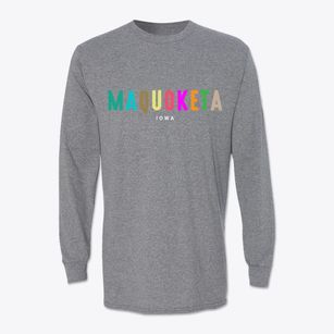 Maquoketa Iowa Color Pop Classic Long Sleeve T-Shirt