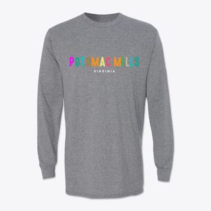 Potomac Mills Virginia Color Pop Classic Long Sleeve T-Shirt