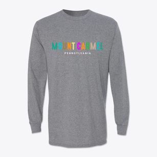 Mount Carmel Pennsylvania Color Pop Classic Long Sleeve T-Shirt