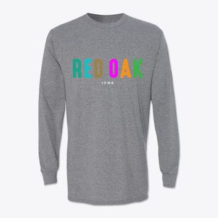 Red Oak Iowa Color Pop Classic Long Sleeve T-Shirt