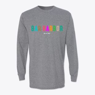 Bar Harbor Maine Color Pop Classic Long Sleeve T-Shirt