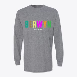 Berwyn Illinois Color Pop Classic Long Sleeve T-Shirt