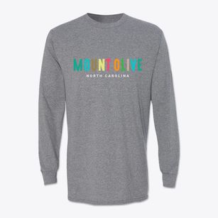 Mount Olive North Carolina Color Pop Classic Long Sleeve T-Shirt