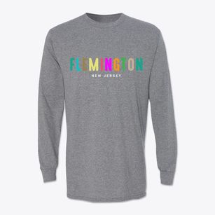 Flemington New Jersey Color Pop Classic Long Sleeve T-Shirt