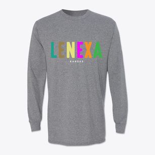 Lenexa Kansas Color Pop Classic Long Sleeve T-Shirt