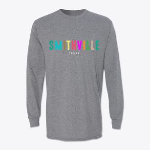 Smithville Texas Color Pop Classic Long Sleeve T-Shirt