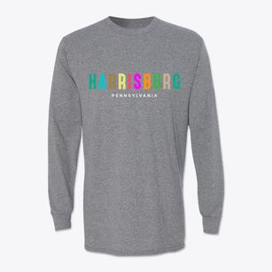 Harrisburg Pennsylvania Color Pop Classic Long Sleeve T-Shirt