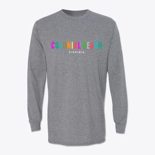 Colonial Beach Virginia Color Pop Classic Long Sleeve T-Shirt