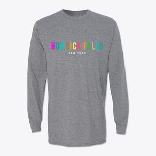 Hoosick Falls New York Color Pop Classic Long Sleeve T-Shirt