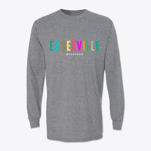 Essexville Michigan Color Pop Classic Long Sleeve T-Shirt
