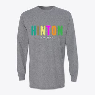 Hinton Oklahoma Color Pop Classic Long Sleeve T-Shirt