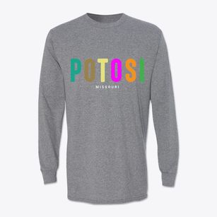 Potosi Missouri Color Pop Classic Long Sleeve T-Shirt