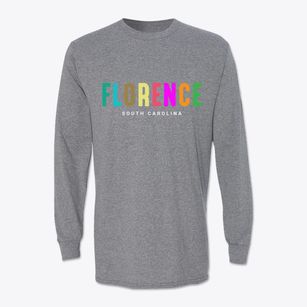 Florence South Carolina Color Pop Classic Long Sleeve T-Shirt