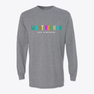 Mont Vernon New Hampshire Color Pop Classic Long Sleeve T-Shirt