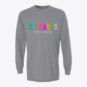 St. Pauls North Carolina Color Pop Classic Long Sleeve T-Shirt