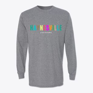 Haynesville Louisiana Color Pop Classic Long Sleeve T-Shirt