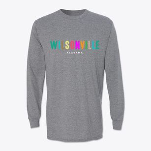 Wilsonville Alabama Color Pop Classic Long Sleeve T-Shirt