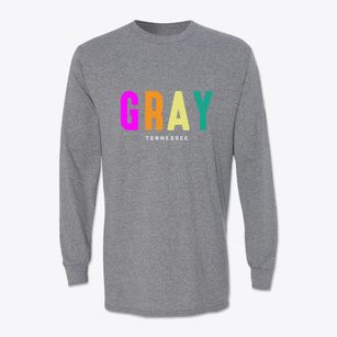 Gray Tennessee Color Pop Classic Long Sleeve T-Shirt