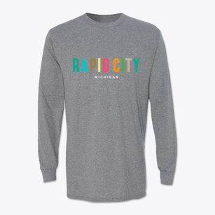 Rapid City Michigan Color Pop Classic Long Sleeve T-Shirt