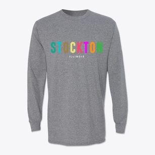 Stockton Illinois Color Pop Classic Long Sleeve T-Shirt