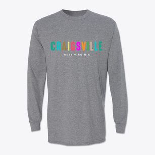 Craigsville West Virginia Color Pop Classic Long Sleeve T-Shirt
