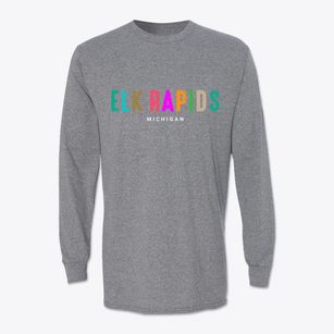 Elk Rapids Michigan Color Pop Classic Long Sleeve T-Shirt
