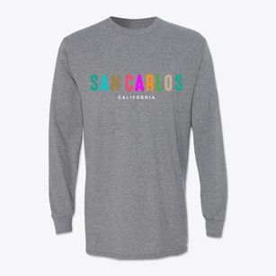 San Carlos California Color Pop Classic Long Sleeve T-Shirt