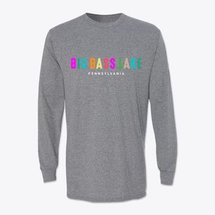 Big Bass Lake Pennsylvania Color Pop Classic Long Sleeve T-Shirt