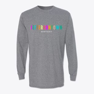 Jeffersontown Kentucky Color Pop Classic Long Sleeve T-Shirt