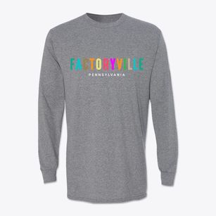 Factoryville Pennsylvania Color Pop Classic Long Sleeve T-Shirt