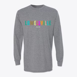 Lowellville Ohio Color Pop Classic Long Sleeve T-Shirt